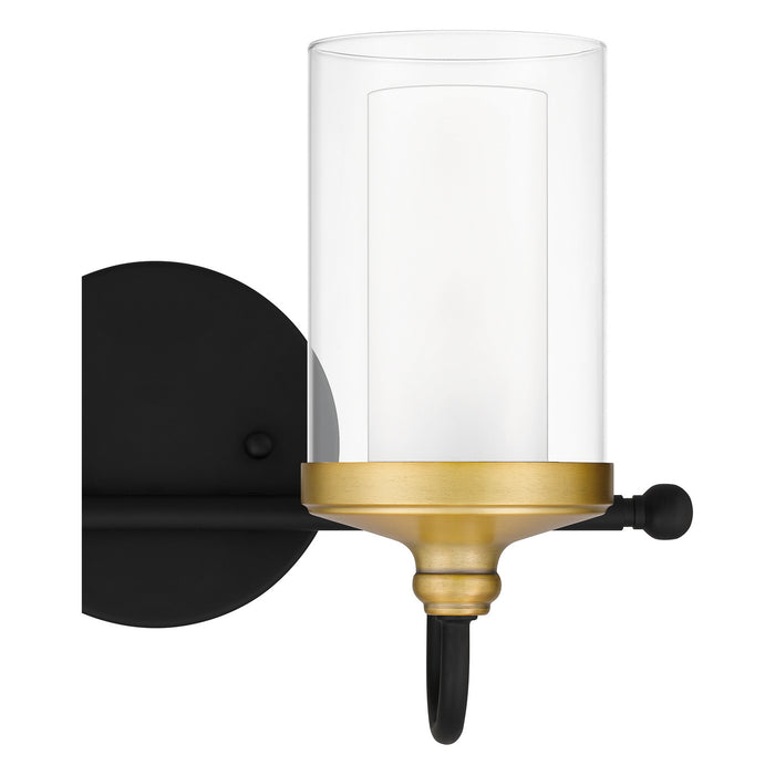 Quoizel ROW8615MBK Two Light Bath, Matte Black