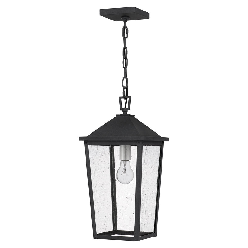 Quoizel STNL1509MB One Light Mini Pendant, Mottled Black