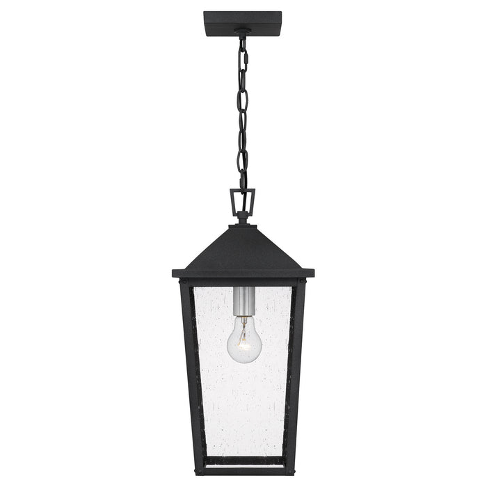 Quoizel STNL1909MB One Light Outdoor Hanging Lantern, Mottled Black
