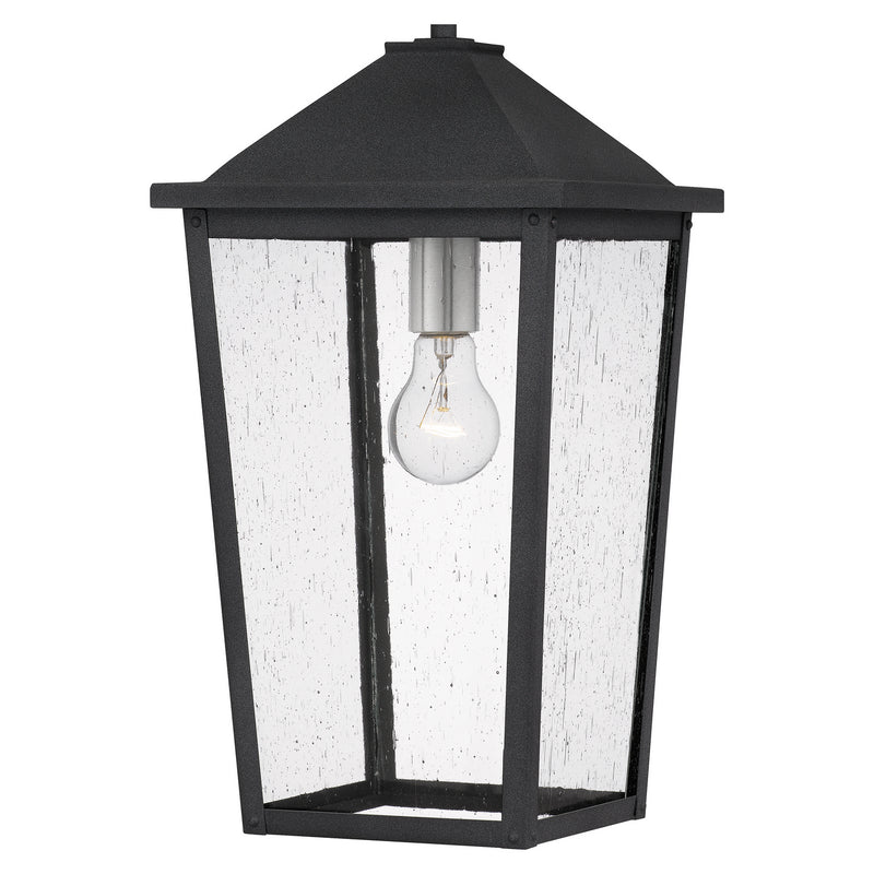 Quoizel STNL1909MB One Light Outdoor Hanging Lantern, Mottled Black