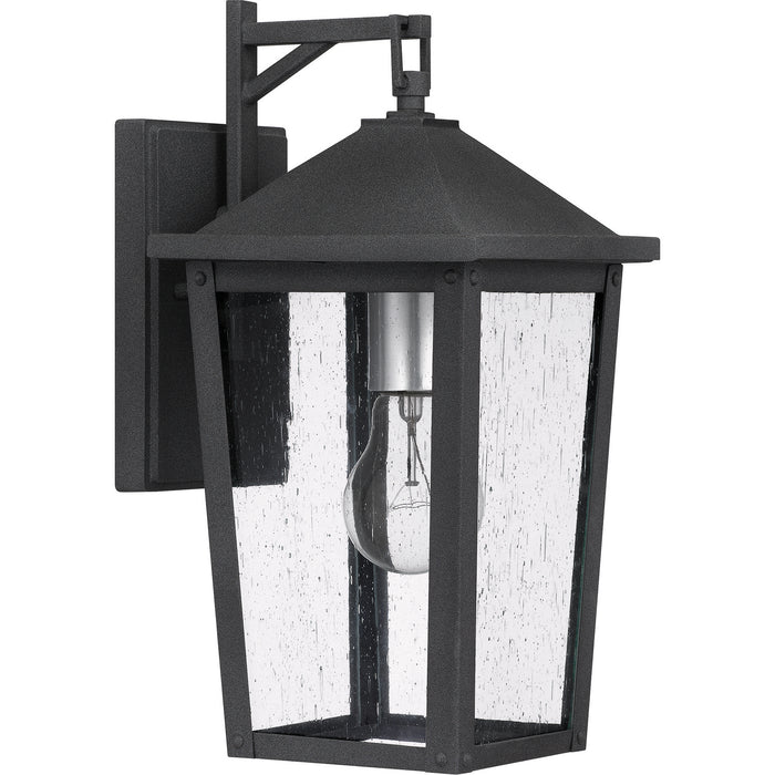 Quoizel STNL8407MB One Light Outdoor Wall Mount, Mottled Black