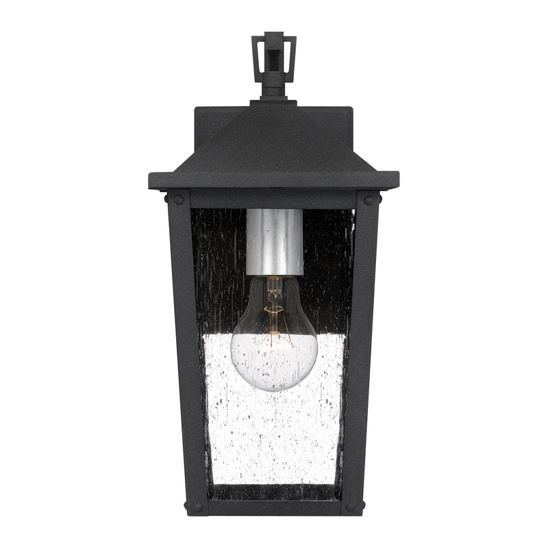 Quoizel STNL8407MB One Light Outdoor Wall Mount, Mottled Black