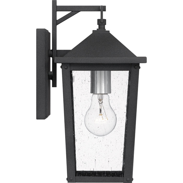 Quoizel STNL8407MB One Light Outdoor Wall Mount, Mottled Black