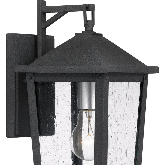 Quoizel STNL8407MB One Light Outdoor Wall Mount, Mottled Black