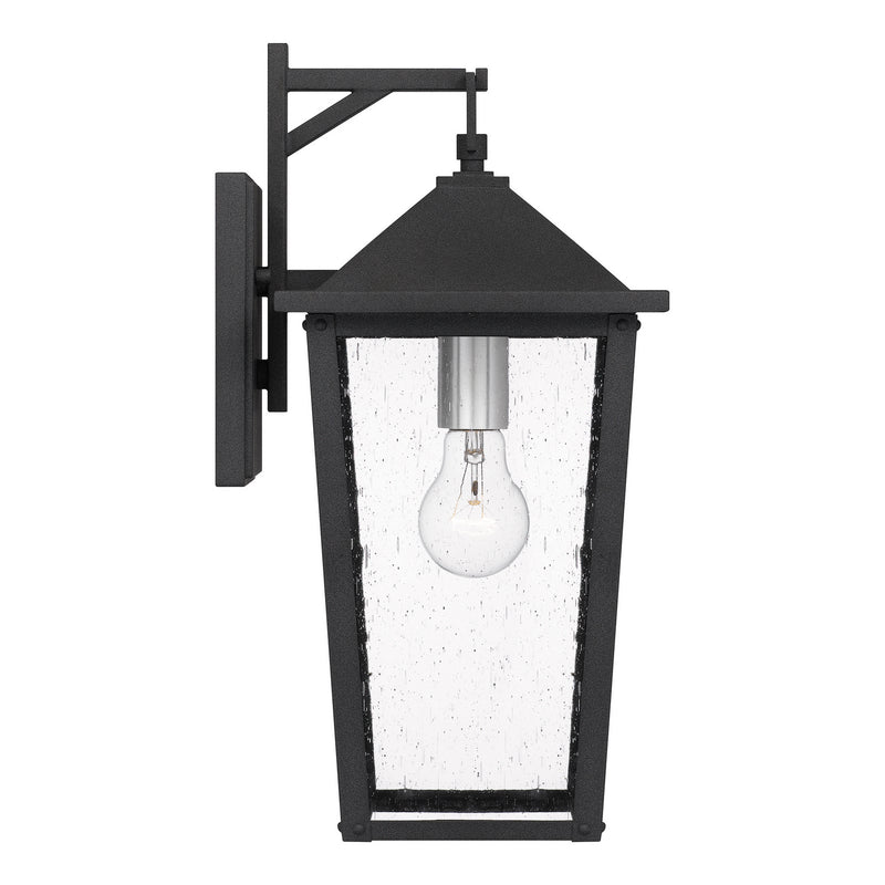 Quoizel STNL8408MB One Light Outdoor Wall Mount, Mottled Black