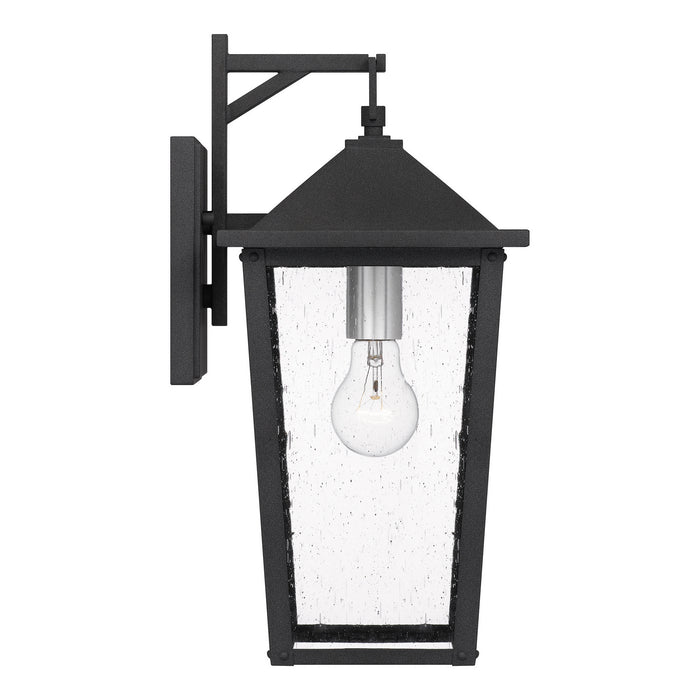 Quoizel STNL8408MB One Light Outdoor Wall Mount, Mottled Black