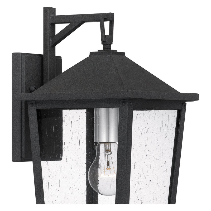 Quoizel STNL8408MB One Light Outdoor Wall Mount, Mottled Black