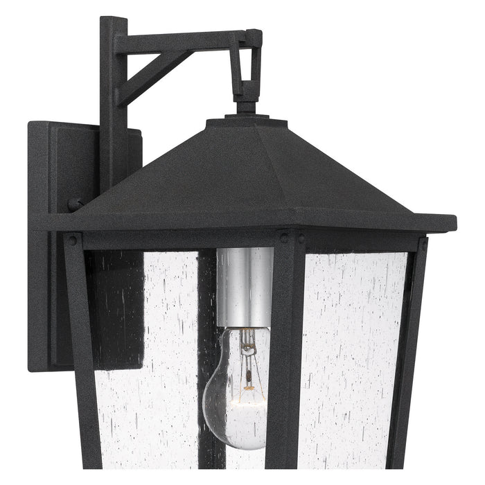 Quoizel STNL8408MB One Light Outdoor Wall Mount, Mottled Black