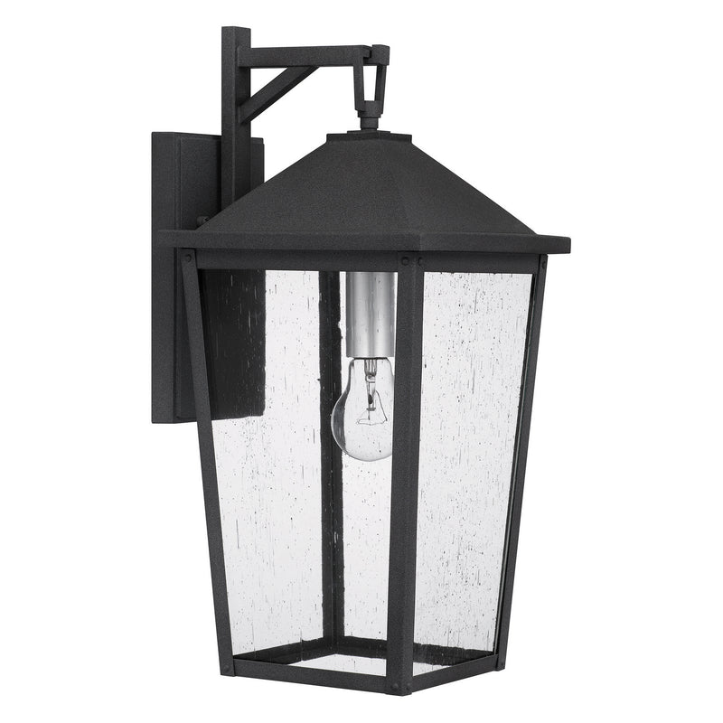 Quoizel STNL8409MB One Light Outdoor Wall Mount, Mottled Black