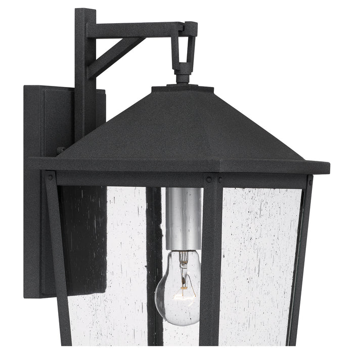 Quoizel STNL8409MB One Light Outdoor Wall Mount, Mottled Black