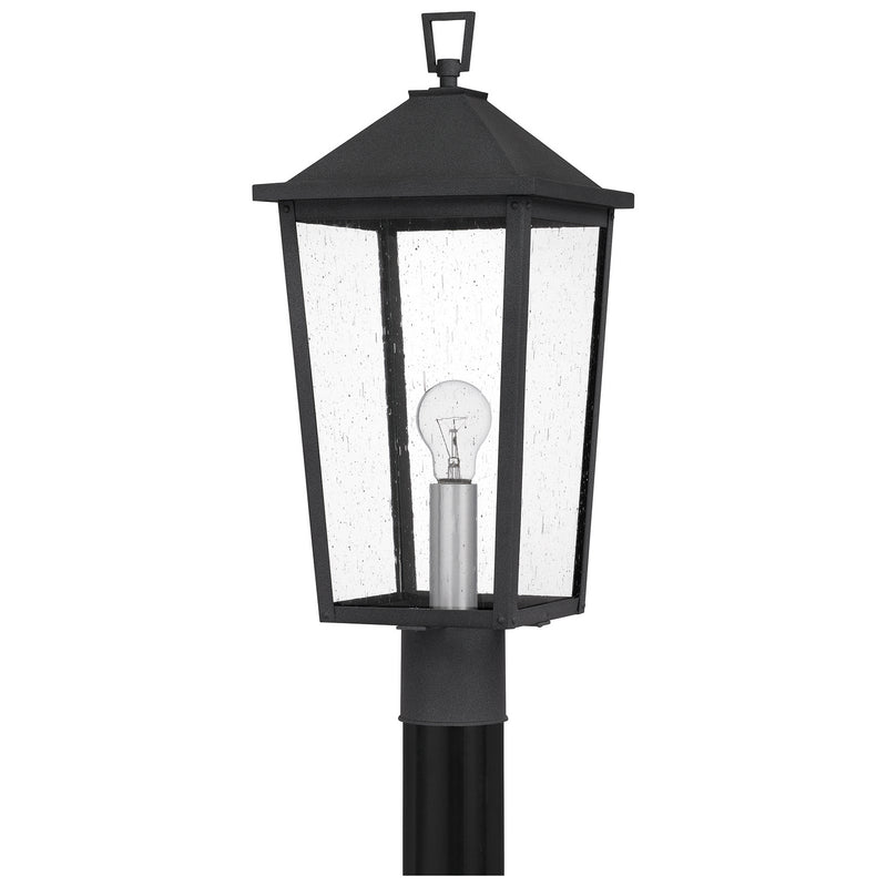 Quoizel STNL9009MB One Light Outdoor Post Mount, Mottled Black