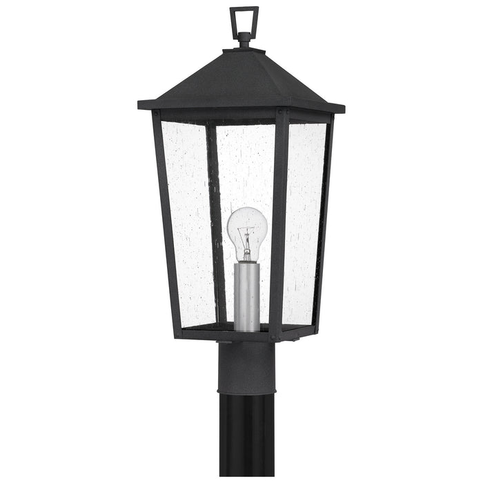 Quoizel STNL9009MB One Light Outdoor Post Mount, Mottled Black