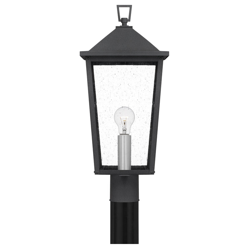 Quoizel STNL9009MB One Light Outdoor Post Mount, Mottled Black