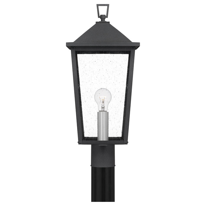 Quoizel STNL9009MB One Light Outdoor Post Mount, Mottled Black