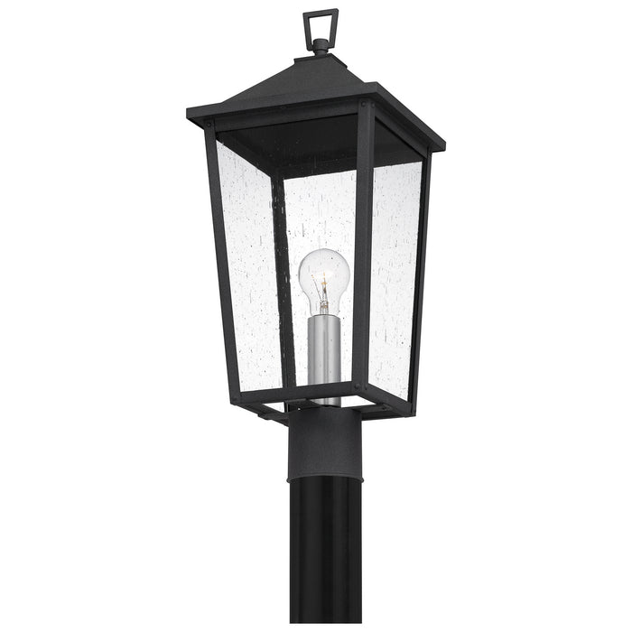 Quoizel STNL9009MB One Light Outdoor Post Mount, Mottled Black