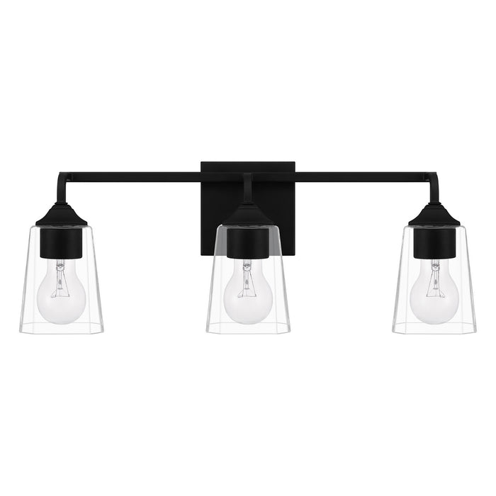 Quoizel THO8622MBK Three Light Bath, Matte Black