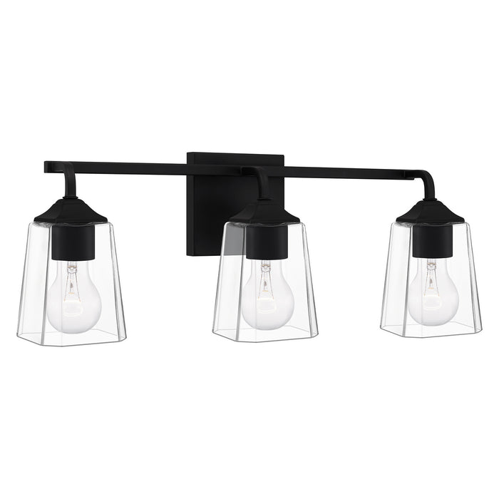 Quoizel THO8622MBK Three Light Bath, Matte Black
