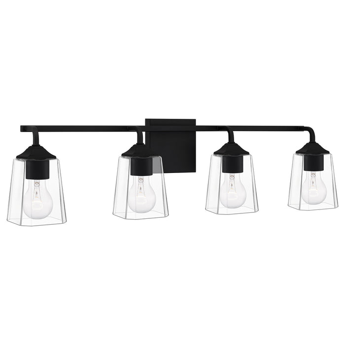 Quoizel THO8631MBK Four Light Bath, Matte Black