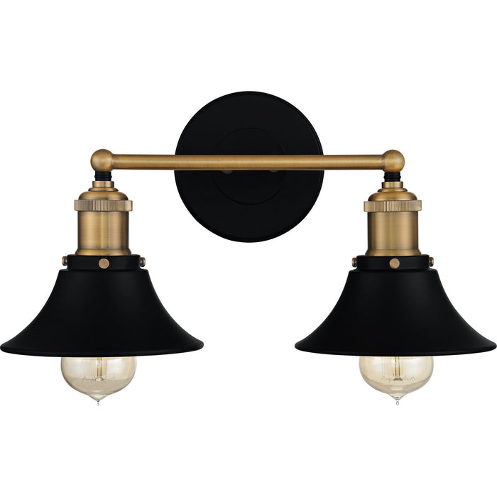 Quoizel TRF8615MBK Two Light Bath, Matte Black