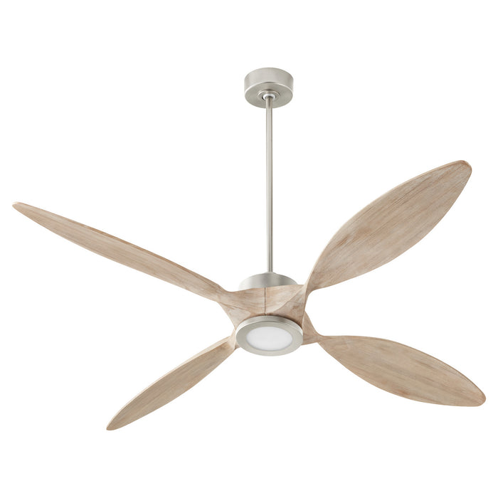 Quorum 28664-65 66" Ceiling Fan, Satin Nickel