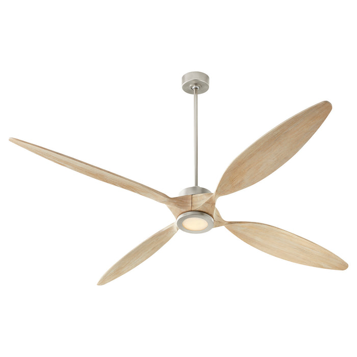 Quorum 28804-65 80" Ceiling Fan, Satin Nickel