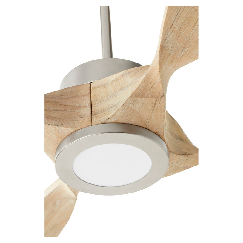 Quorum 28804-65 80" Ceiling Fan, Satin Nickel