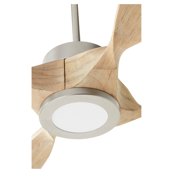 Quorum 28804-65 80" Ceiling Fan, Satin Nickel