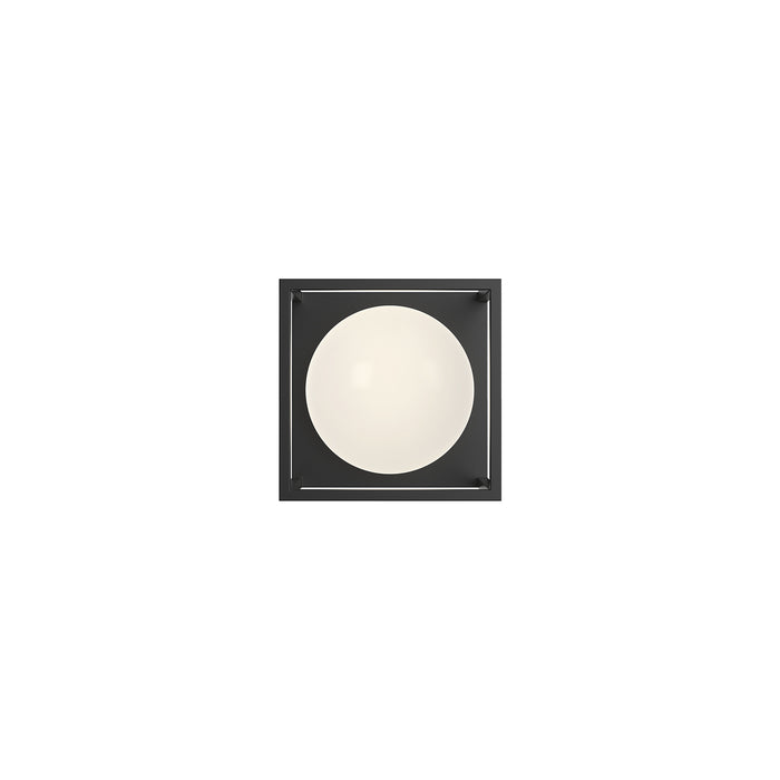 Alora VL519106MBOP One Light Bathroom Fixtures, Matte Black/Opal Matte Glass