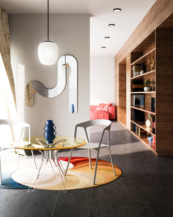 Alora PD541014MBOP One Light Pendant, Matte Black/Opal Matte Glass