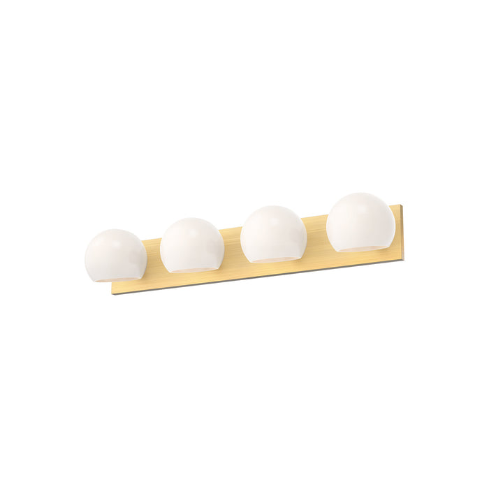 Alora VL548431BGOP Four Light Bathroom Fixtures, Brushed Gold/Opal Matte Glass
