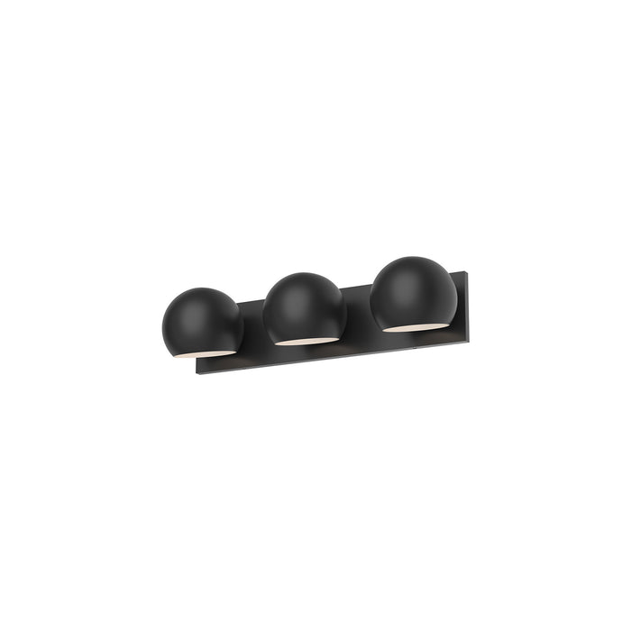 Alora VL648322MB Three Light Bathroom Fixtures, Matte Black