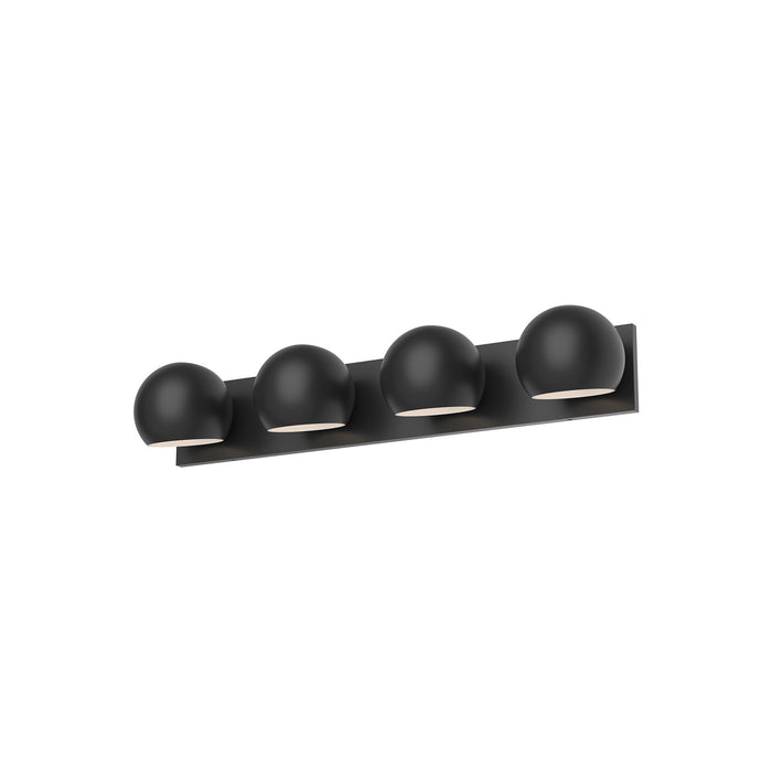 Alora VL648431MB Four Light Bathroom Fixtures, Matte Black