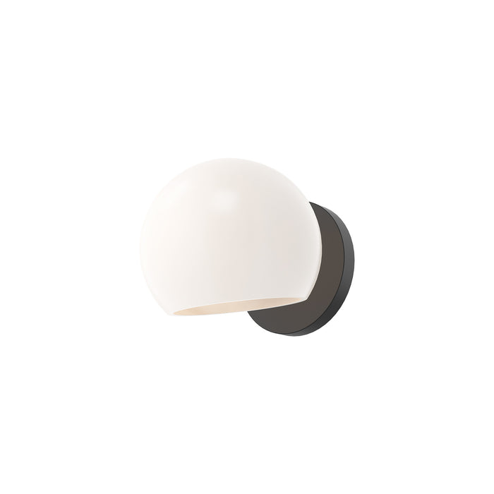 Alora WV548006MBOP One Light Vanity, Matte Black/Opal Matte Glass