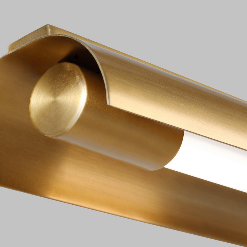 Visual Comfort Studio KC1091BBS LED Linear Chandelier, Burnished Brass