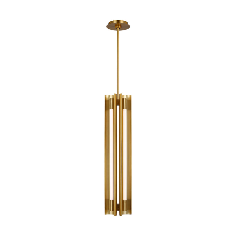 Visual Comfort Studio KP1084BBS LED Pendant, Burnished Brass