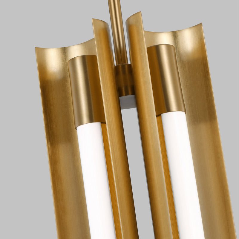 Visual Comfort Studio KP1084BBS LED Pendant, Burnished Brass