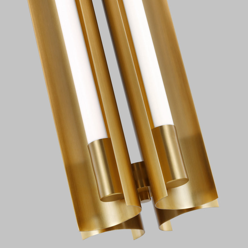 Visual Comfort Studio KP1084BBS LED Pendant, Burnished Brass