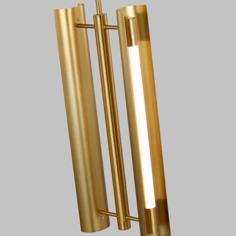 Visual Comfort Studio KP1092BBS LED Pendant, Burnished Brass