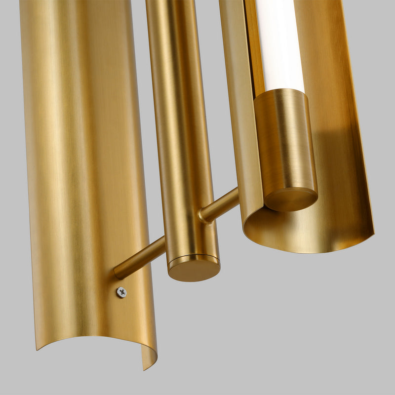 Visual Comfort Studio KP1092BBS LED Pendant, Burnished Brass