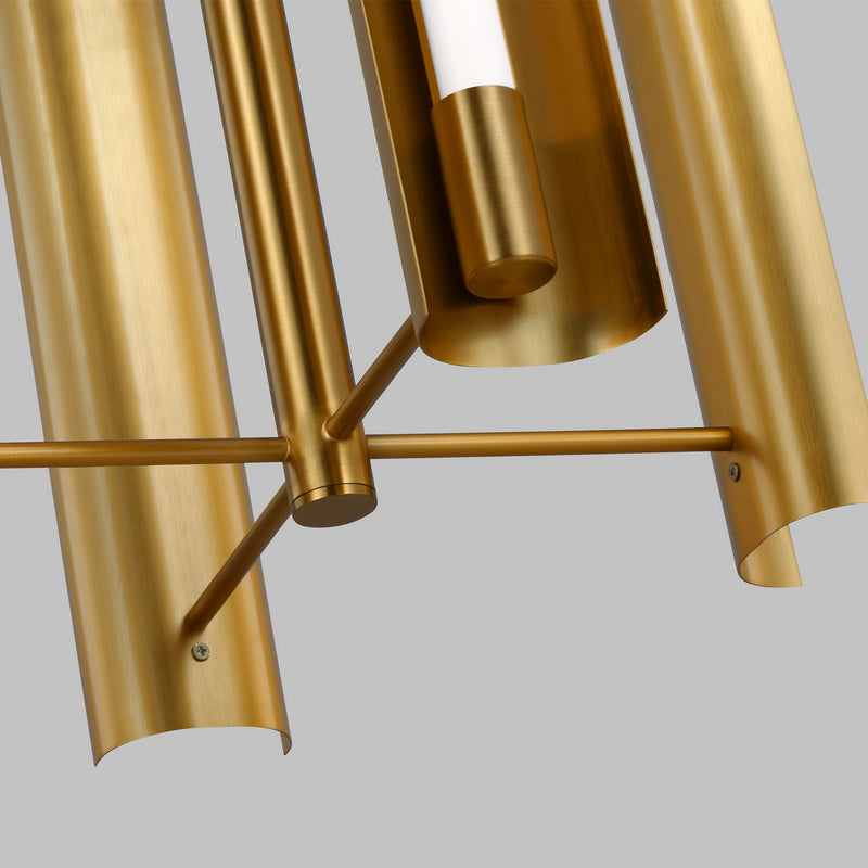 Visual Comfort Studio KP1104BBS LED Pendant, Burnished Brass