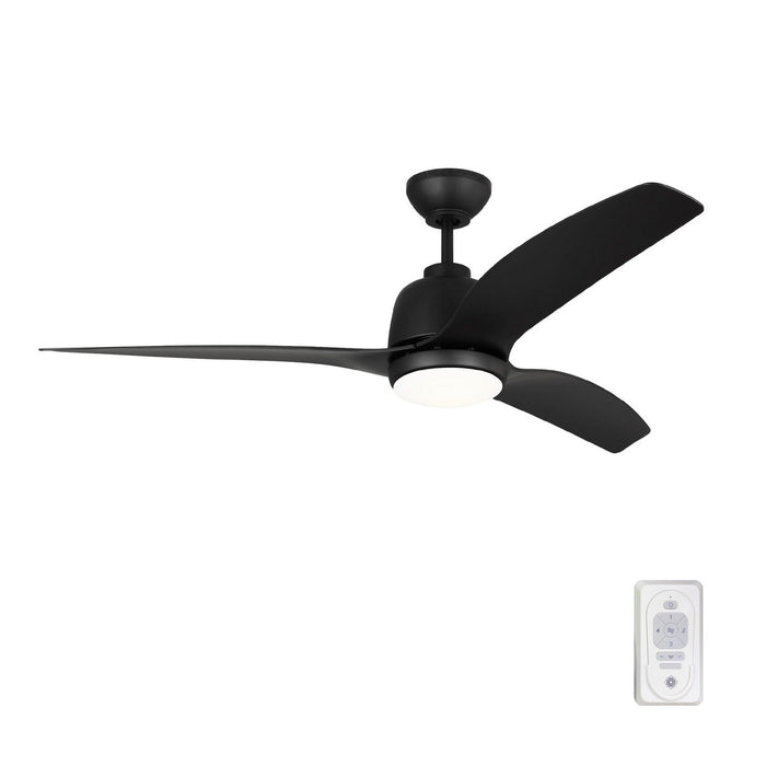 Visual Comfort Fan 3AVLCR54MBKD 54" Ceiling Fan, Midnight Black