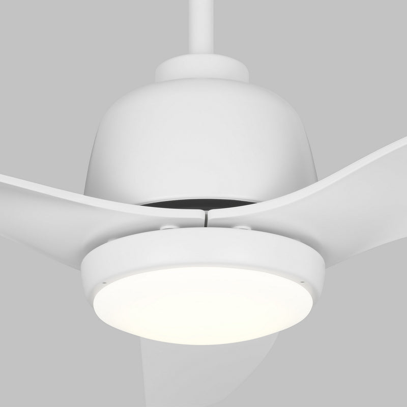 Visual Comfort Fan 3AVLCR54RZWD 54" Ceiling Fan, Matte White
