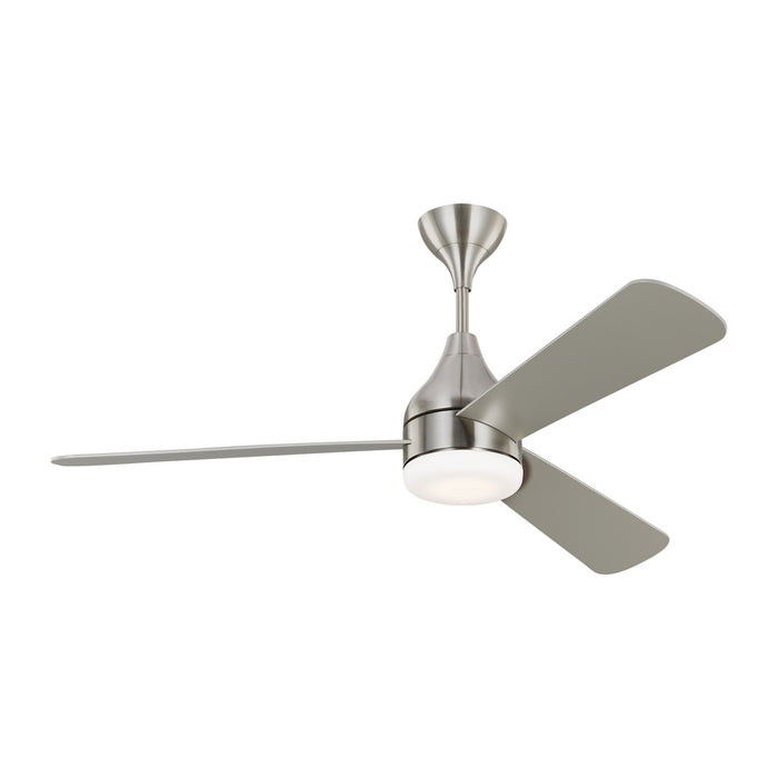 Visual Comfort Fan 3STMSM52BSD 52" Ceiling Fan, Brushed Steel