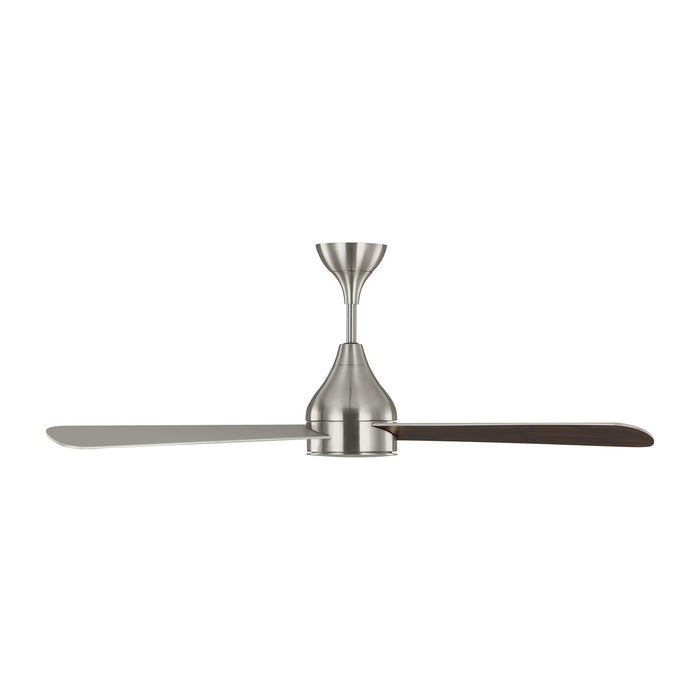 Visual Comfort Fan 3STMSM52BSD 52" Ceiling Fan, Brushed Steel