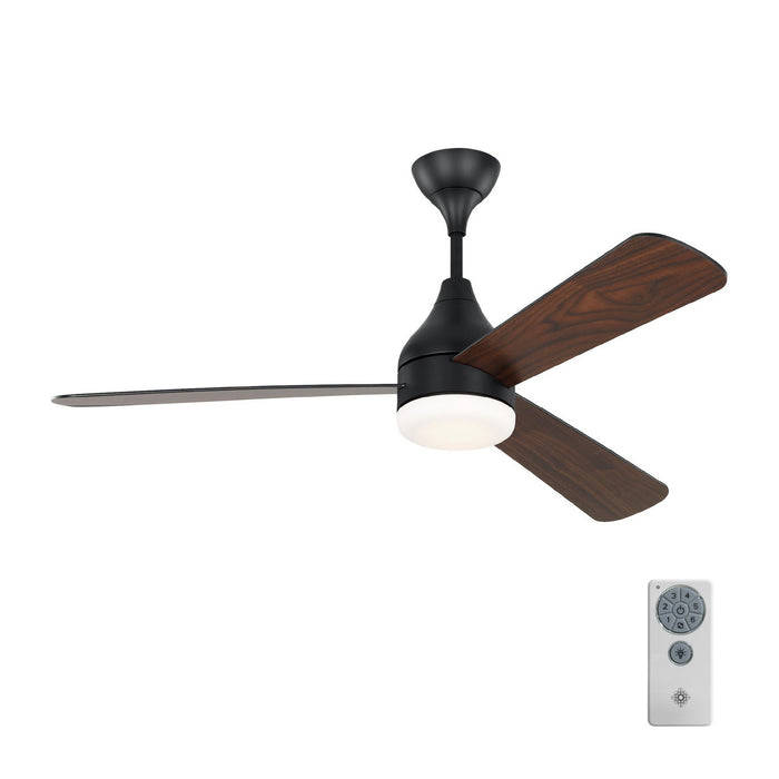 Visual Comfort Fan 3STMSM52MBKD 52" Ceiling Fan, Midnight Black