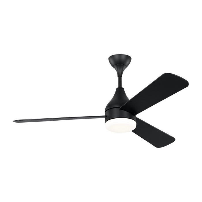 Visual Comfort Fan 3STMSM52MBKD 52" Ceiling Fan, Midnight Black