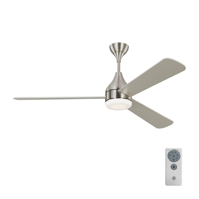 Visual Comfort Fan 3STMSM60BSD 60" Ceiling Fan, Brushed Steel