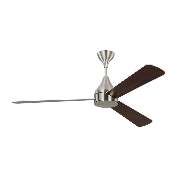 Visual Comfort Fan 3STMSM60BSD 60" Ceiling Fan, Brushed Steel