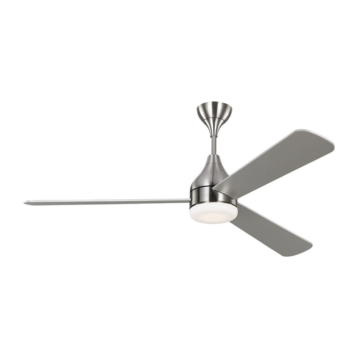 Visual Comfort Fan 3STMSM60BSD 60" Ceiling Fan, Brushed Steel