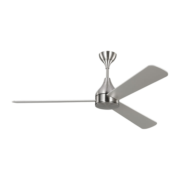 Visual Comfort Fan 3STMSM60BSD 60" Ceiling Fan, Brushed Steel